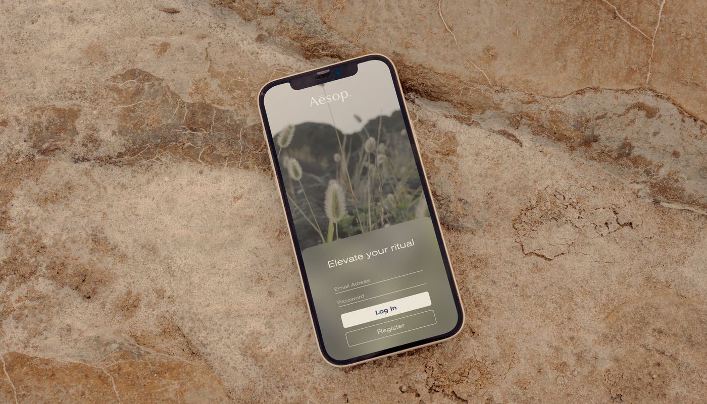 Aesop — the subscription experience on a phone