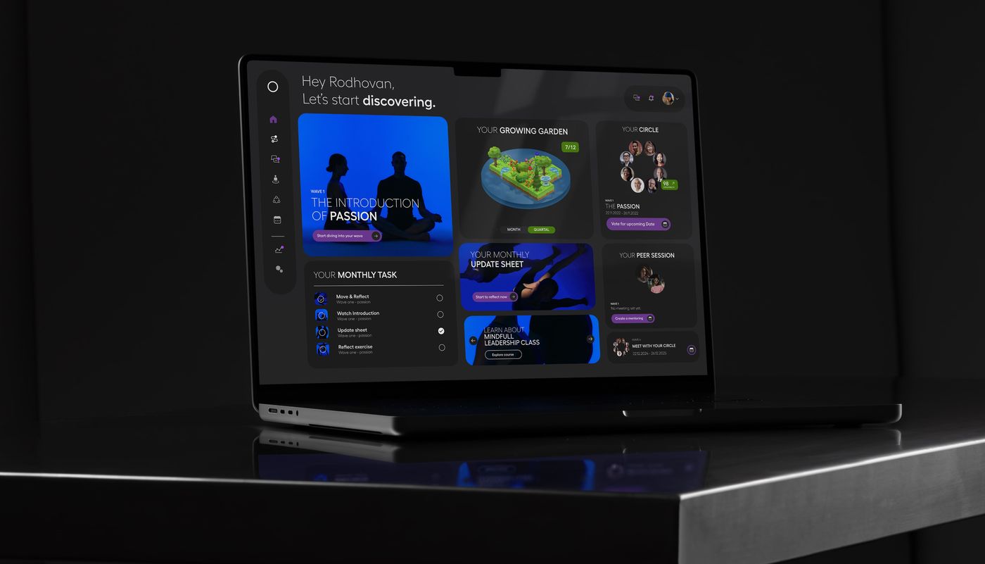 B2B Platform — the dashboard on a laptop
